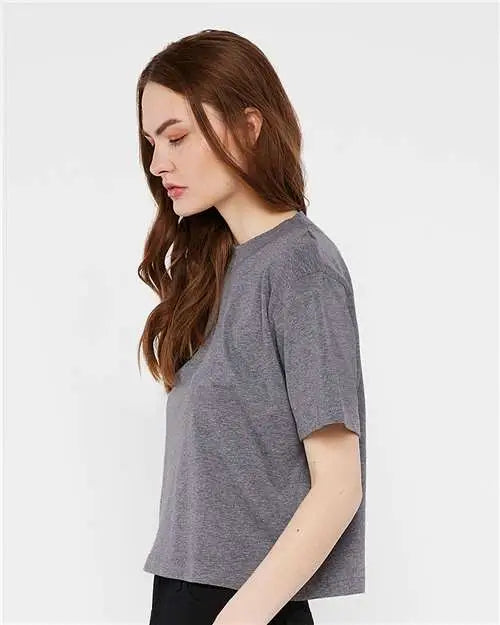 Lat 3518 Women’s Boxy Tee - Granite Heather