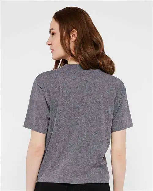Lat 3518 Women’s Boxy Tee Granite Heather