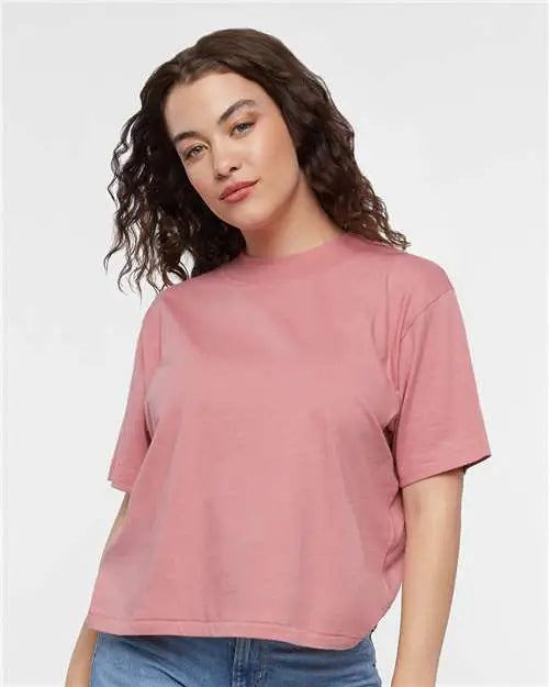 Lat 3518 Women’s Boxy Tee - Mauvelous