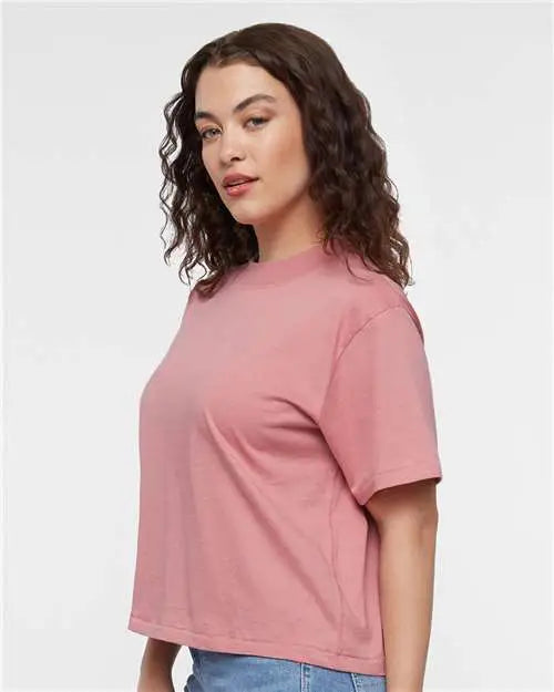 Lat 3518 Women’s Boxy Tee - Mauvelous