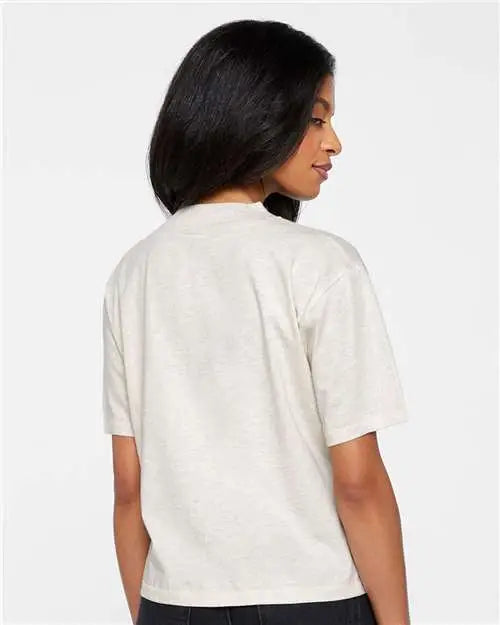 Lat 3518 Women’s Boxy Tee - Natural Heather
