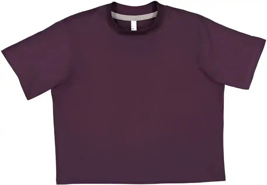 Lat 3518 Women’s Boxy Tee Plum