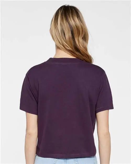 Lat 3518 Women’s Boxy Tee - Plum