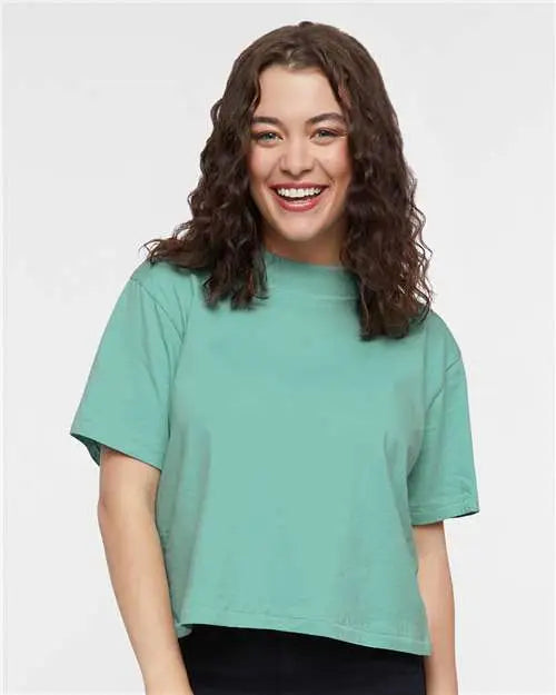 Lat 3518 Women’s Boxy Tee - Saltwater