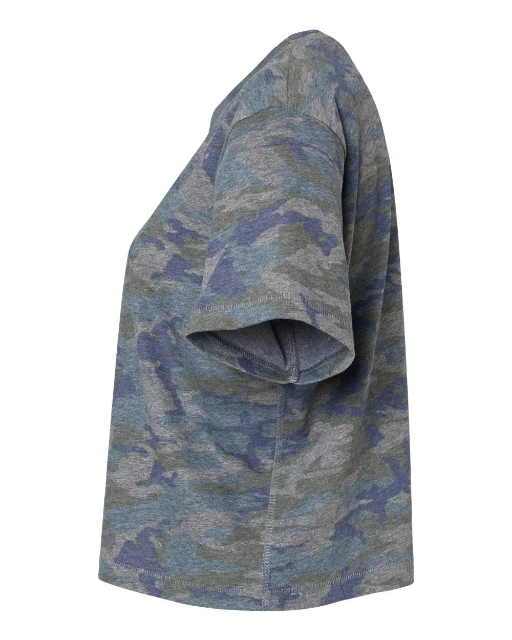 Lat 3518 Women’s Boxy Tee - Vintage Camo
