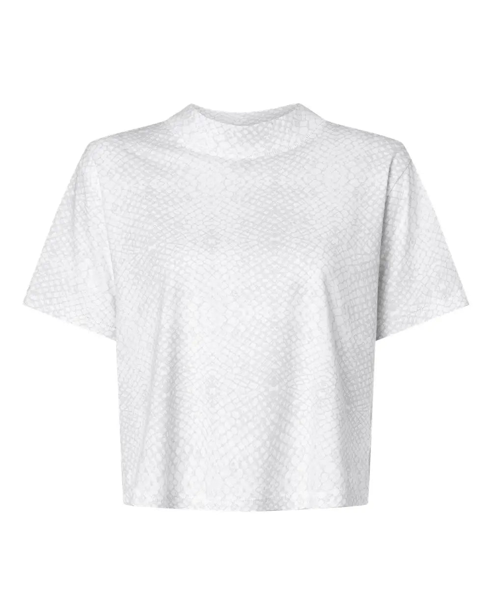 Lat 3518 Women’s Boxy Tee - White Reptile - s