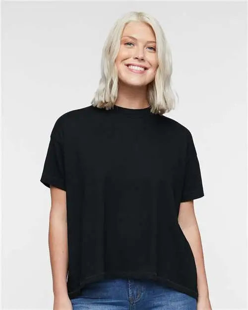 Lat 3519 Women’s Hi-lo Tee - Black