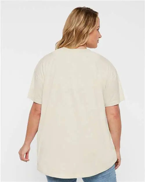 Lat 3519 Women’s Hi-lo Tee - Natural