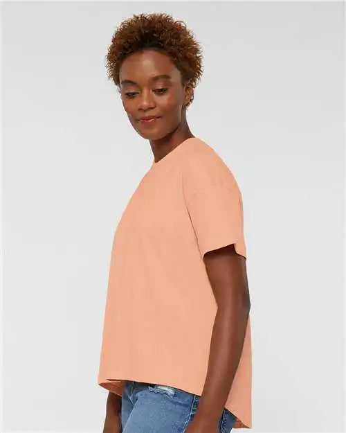 Lat 3519 Women’s Hi Lo Tee Peachy