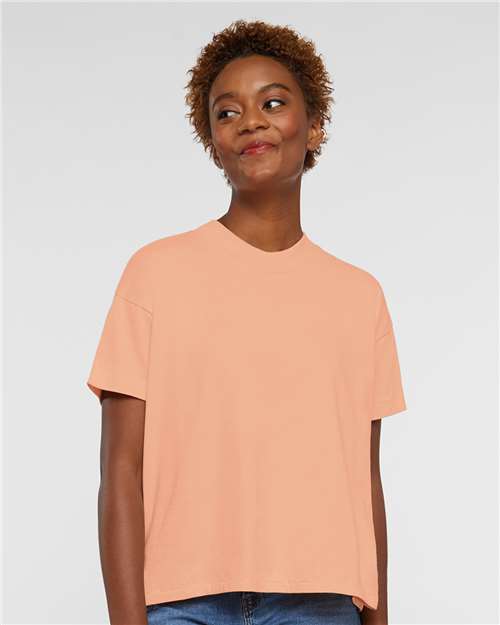 Lat 3519 Women’s Hi-lo Tee - Peachy