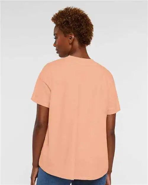 Lat 3519 Women’s Hi Lo Tee Peachy
