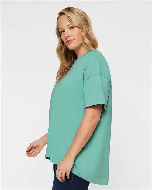 Lat 3519 Women’s Hi-lo Tee - Saltwater