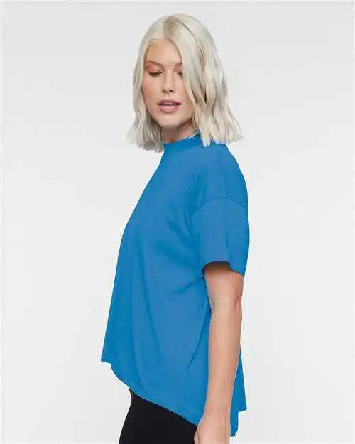 Lat 3519 Women’s Hi Lo Tee Tradewind