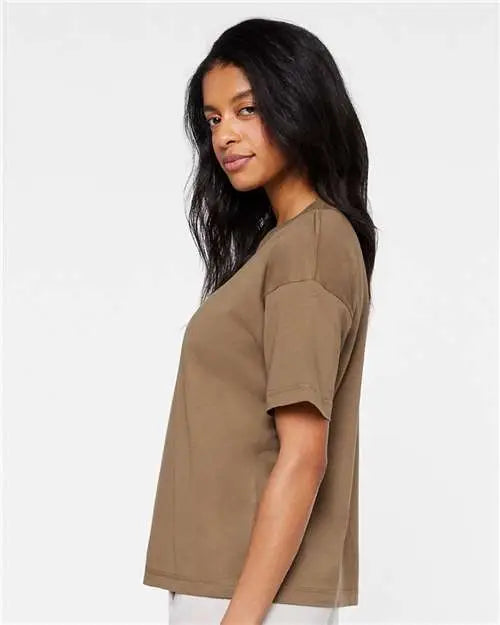 Lat 3520l Relaxed Crew Tee - 3520 - Coyote Brown