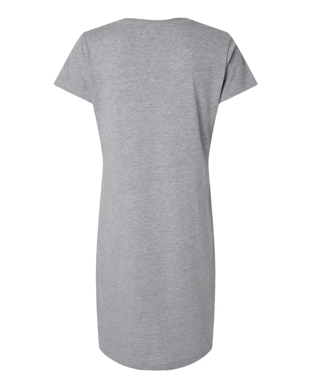 Lat 3522 Women’s Fine Jersey V-neck Coverup - Heather - Gray / S/m