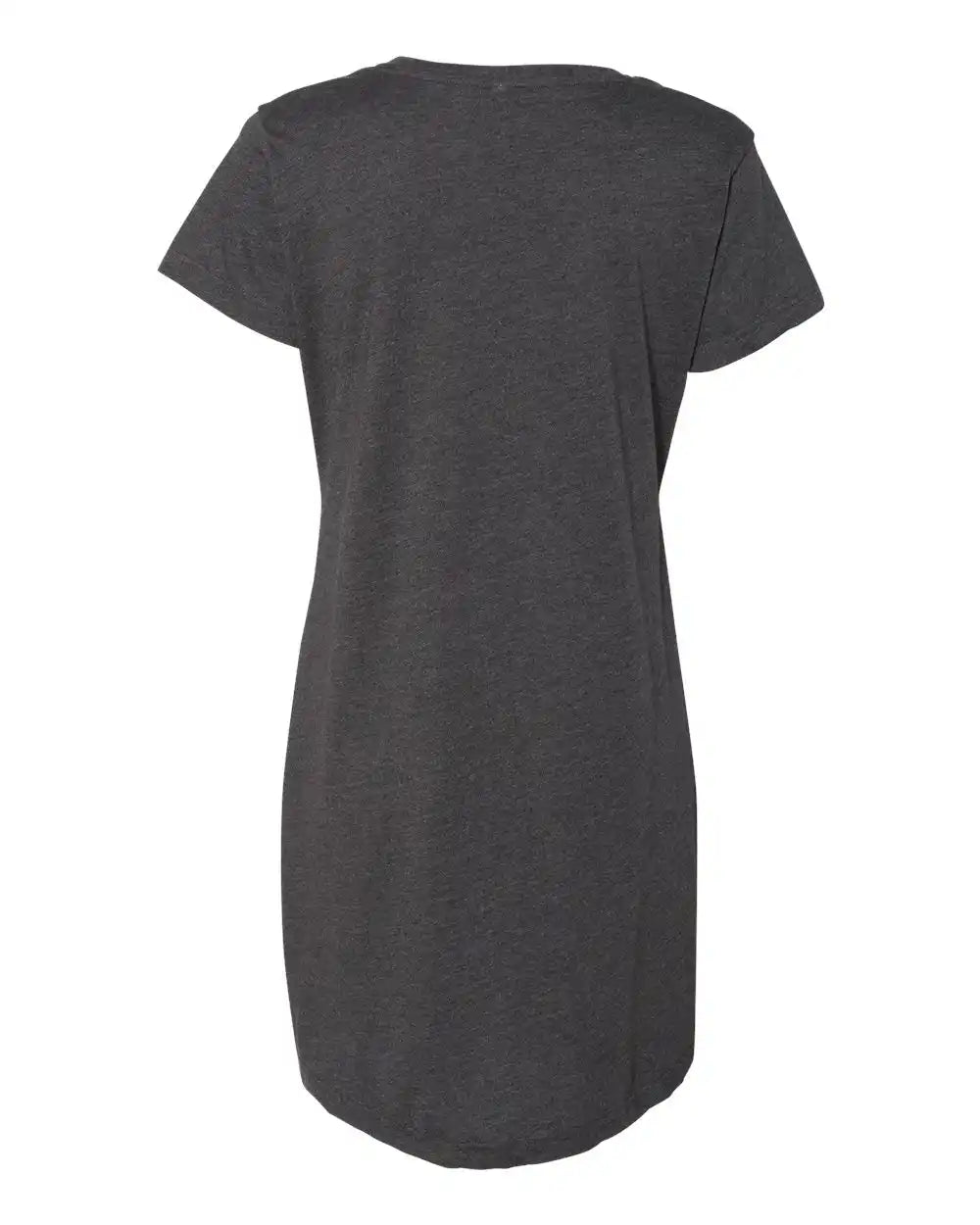 Lat 3522 Women’s Fine Jersey V-neck Coverup - Vintage Smoke - S/m