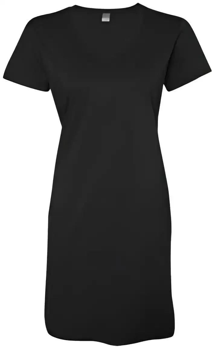 Lat 3522 Women’s v Neck Fine Jersey Coverup Black