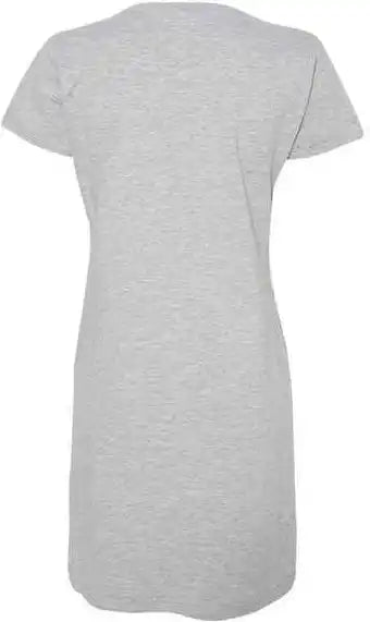 Lat 3522 Women’s v Neck Fine Jersey Coverup Heather