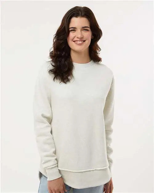 Lat 3525 Women’s Weekend Fleece Crewneck Sweatshirt - Natural Heather