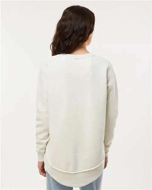 Lat 3525 Women’s Weekend Fleece Crewneck Sweatshirt - Natural Heather