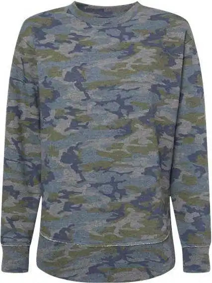 Lat 3525 Women’s Weekend Fleece - Vintage Camo