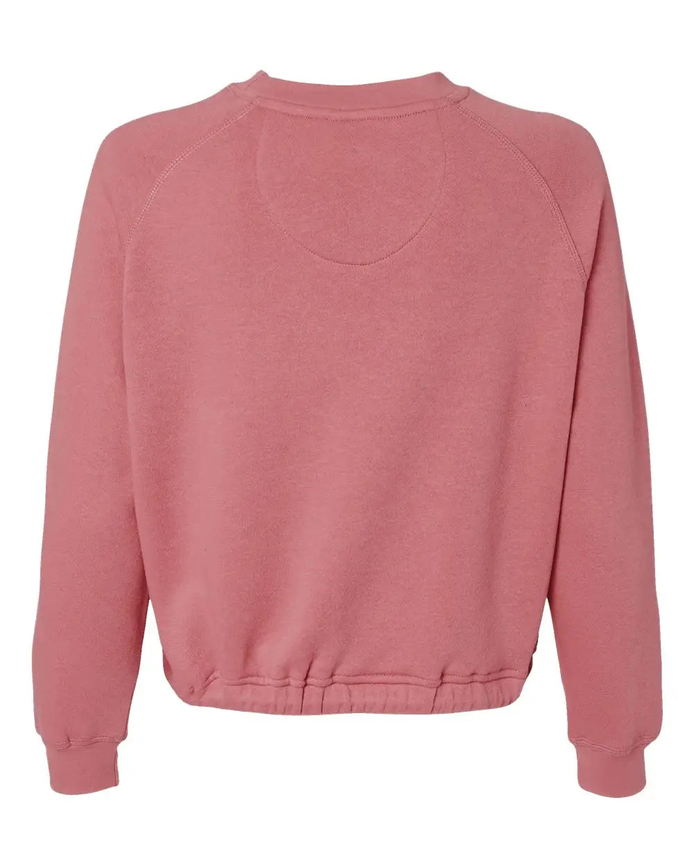 Lat 3528 Women’s Relaxed 3-end Boxy Fleece Crewneck Sweatshirt - Mauvelous - Cardinal / s