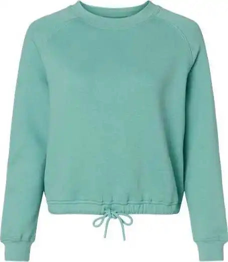 Lat 3528 Women’s Relaxed 3-end Boxy Fleece Crewneck Sweatshirt - Saltwater