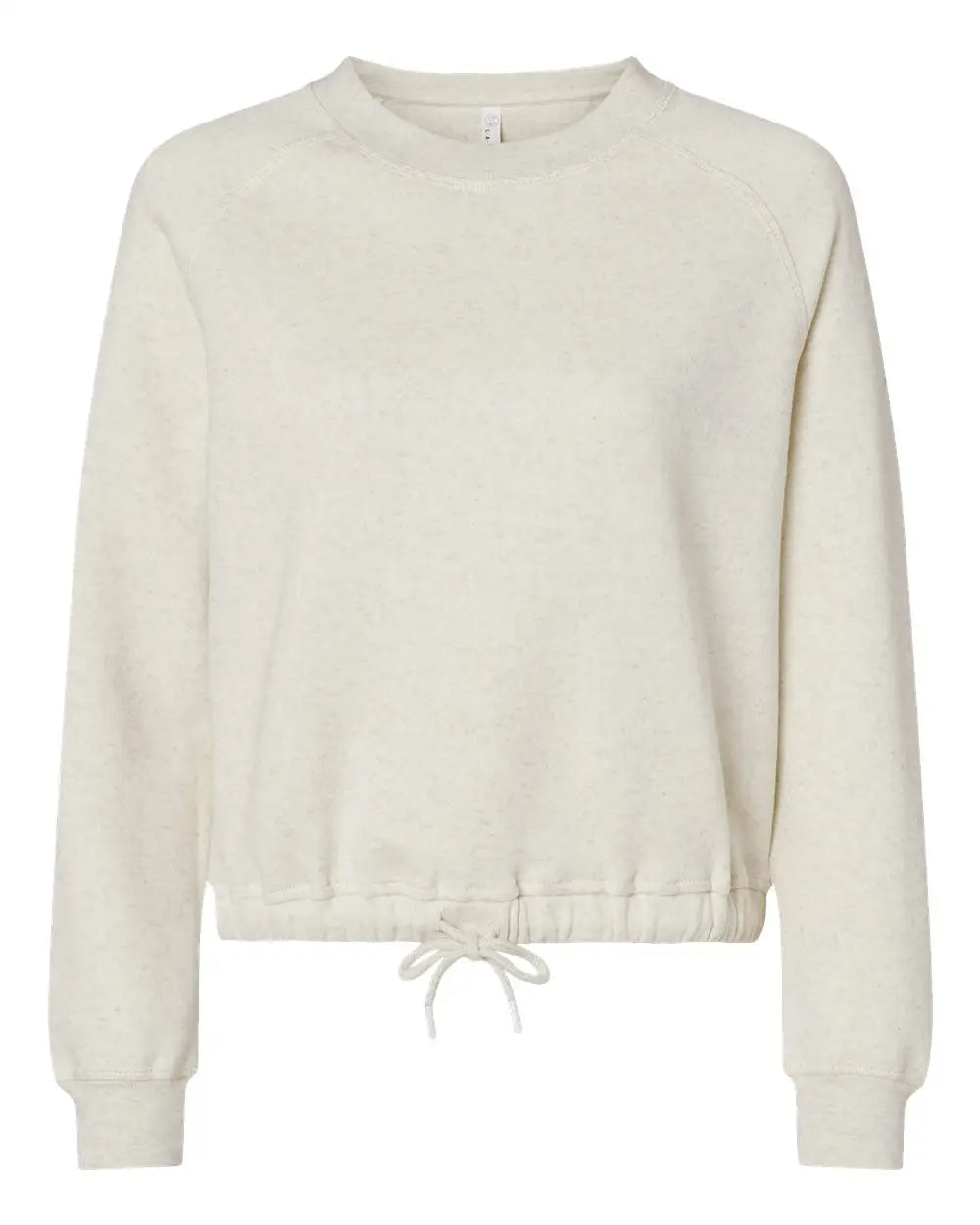 Lat 3528 Women’s Relaxed 3-end Boxy Fleece Crewneck Sweatshirt - Natural Heather - s