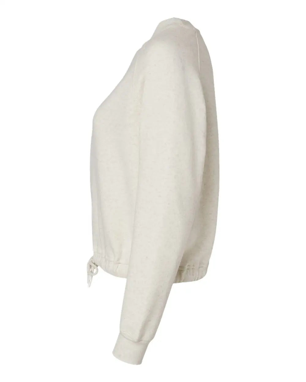 Lat 3528 Women’s Relaxed 3-end Boxy Fleece Crewneck Sweatshirt - Natural Heather