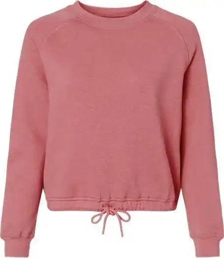 Lat 3528 Women’s Relaxed 3 End Boxy Fleece Crewneck Sweatshirt Mauvelous