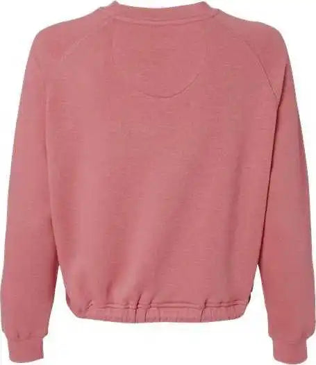 Lat 3528 Women’s Relaxed 3 End Boxy Fleece Crewneck Sweatshirt Mauvelous