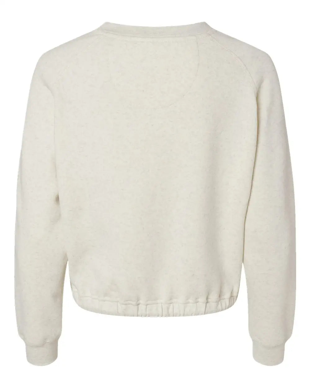 Lat 3528 Women’s Relaxed 3-end Boxy Fleece Crewneck Sweatshirt - Natural Heather