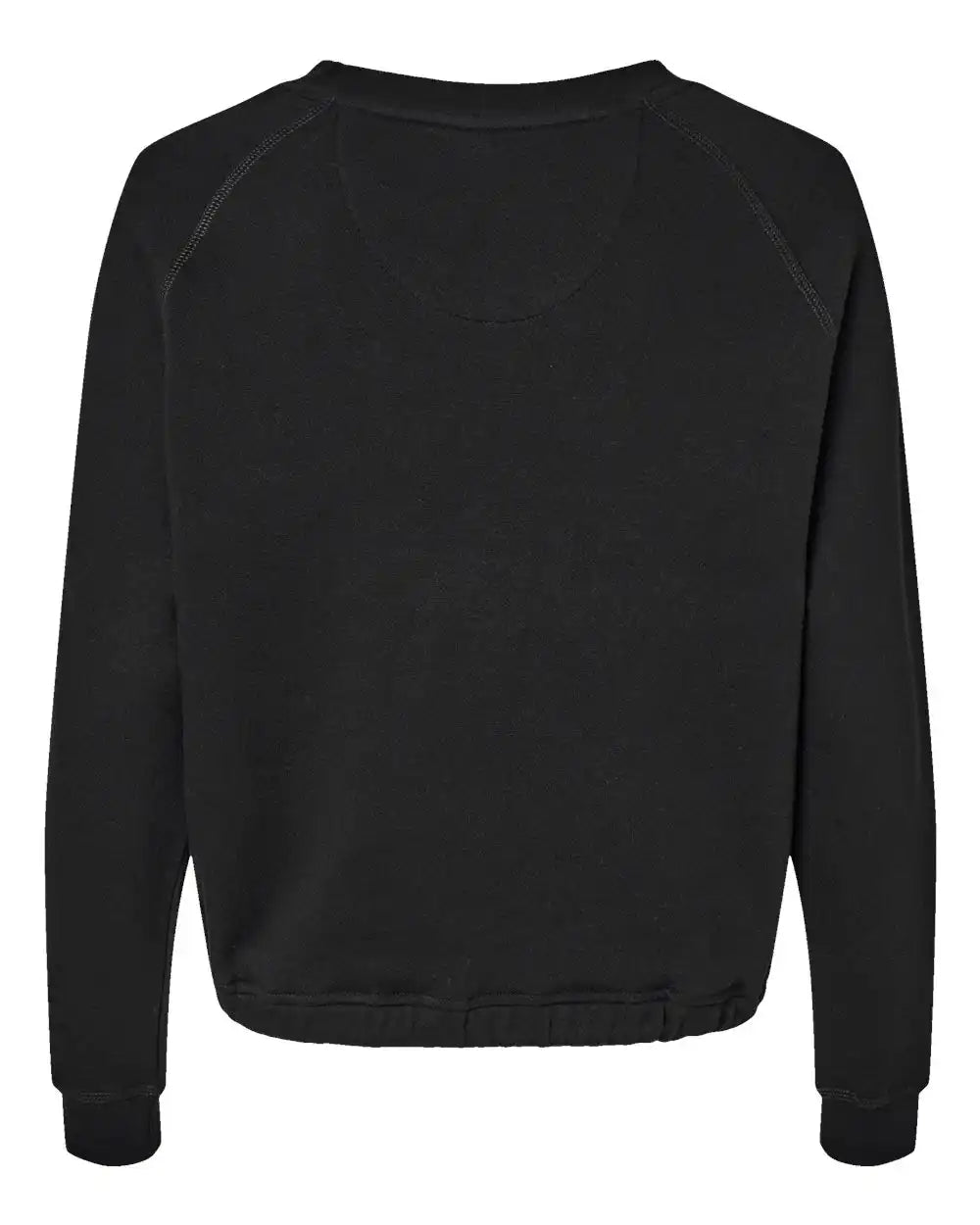 Lat 3528 Women’s Relaxed 3-end Boxy Fleece Crewneck Sweatshirt - Black - s