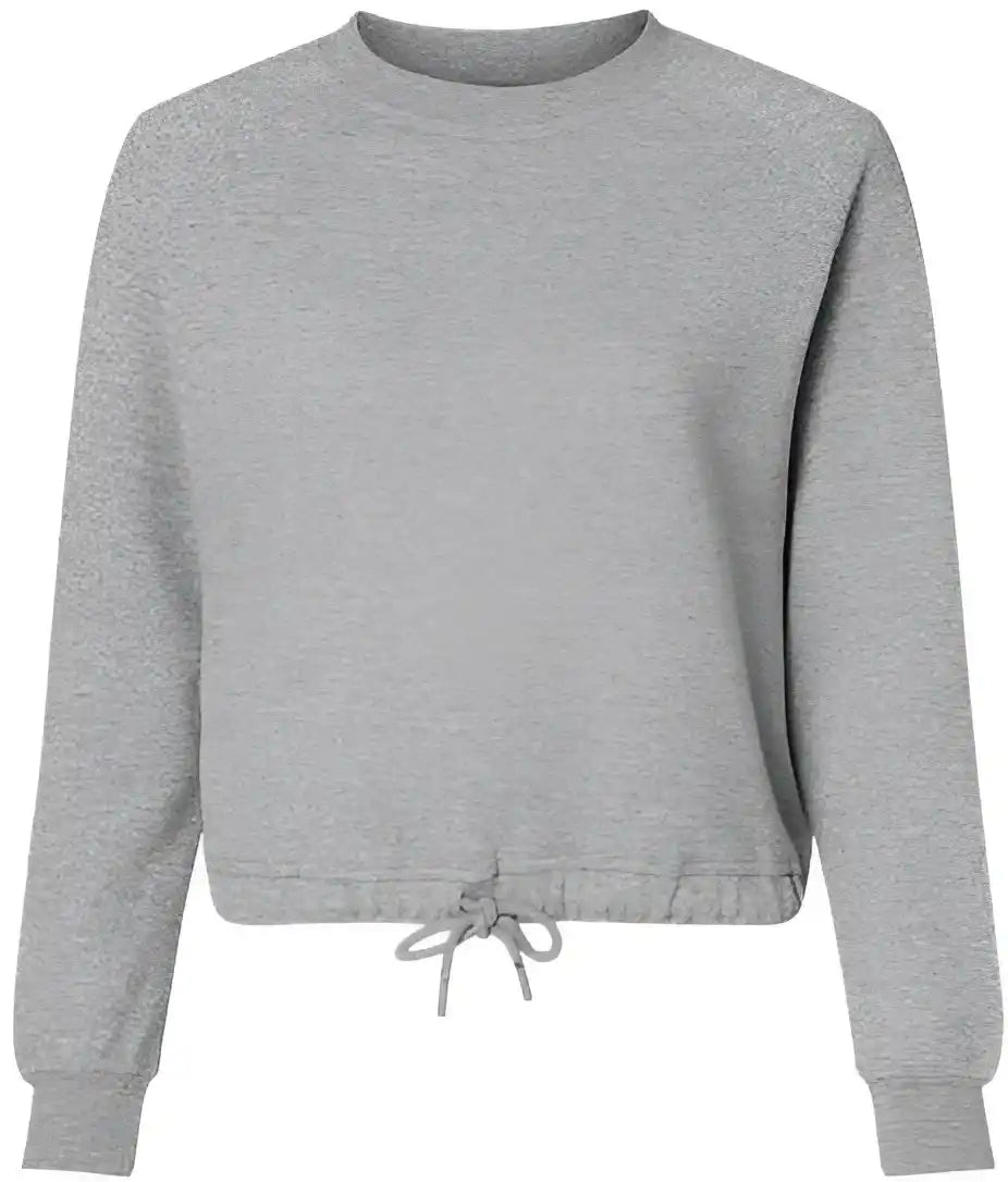 Lat 3528 Women’s Relaxed 3 End Boxy Fleece Heather