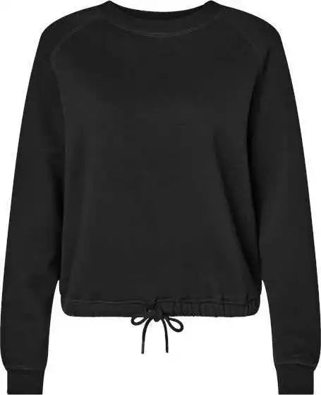 Lat 3528 Women’s Relaxed 3 End Boxy Fleece Sweatshirt Black