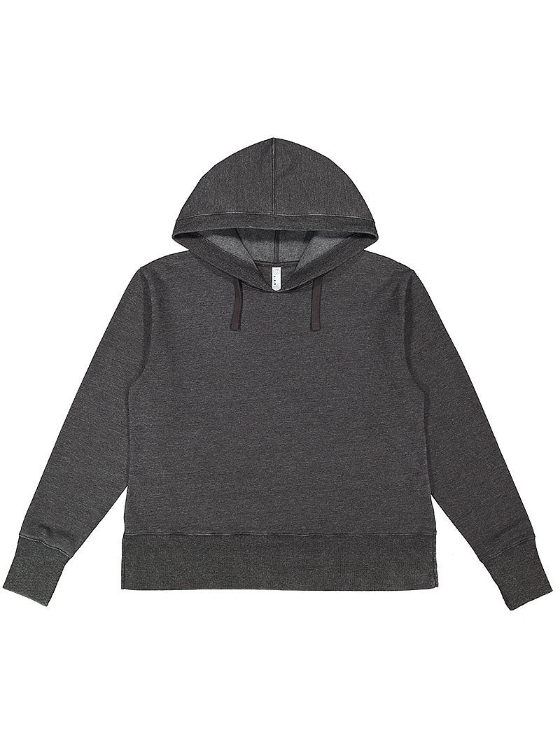 Lat 3536 Women’s Vintage Wash Hoodie - Washed Black