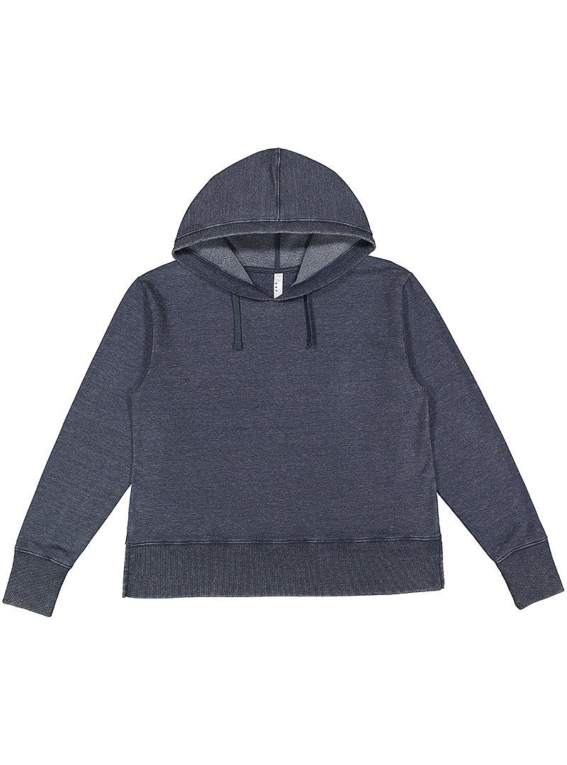 Lat 3536 Women’s Vintage Wash Hoodie - Washed Navy