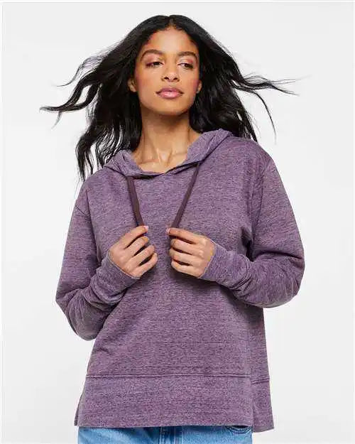 Lat 3536 Women’s Vintage Wash Hoodie - Weathered Plum