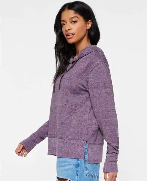 Lat 3536 Women’s Vintage Wash Hoodie - Weathered Plum