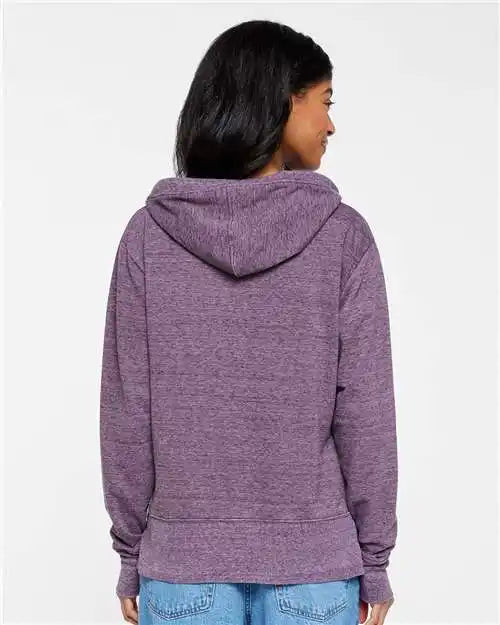Lat 3536 Women’s Vintage Wash Hoodie - Weathered Plum