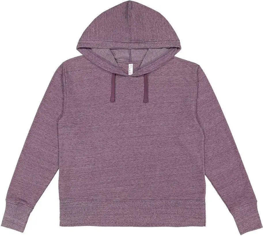 Lat 3536 Women’s Vintage Wash Hoodie - Weathered Plum - Purple Gray / s