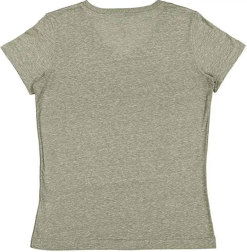 Lat 3591 Women’s Harborside Melange V-neck T-shirt - Military Green