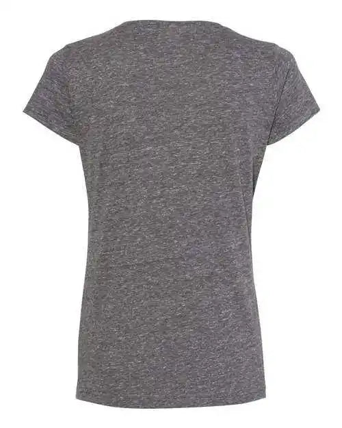Lat 3591 Women’s Harborside Melange V-neck T-shirt - Smoke