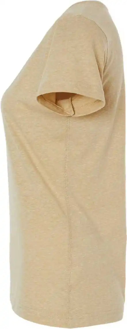 Lat 3591 Women’s Harborside Melange V-neck T-shirt - Stone