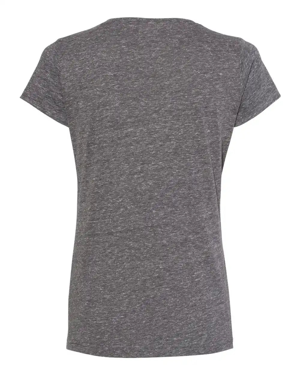Lat 3591 Women’s Harborside Mélange V-neck Tee - Smoke Melange - s