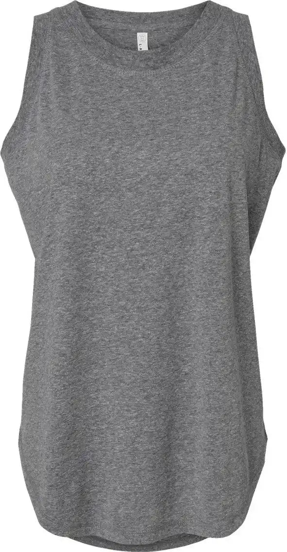 Lat 3592 Women’s Relaxed Fine Jersey Tank - Granite Heather - s