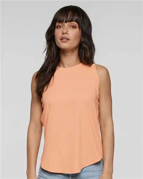 Lat 3592 Women’s Relaxed Fine Jersey Tank - Peachy