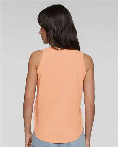 Lat 3592 Women’s Relaxed Fine Jersey Tank - Peachy