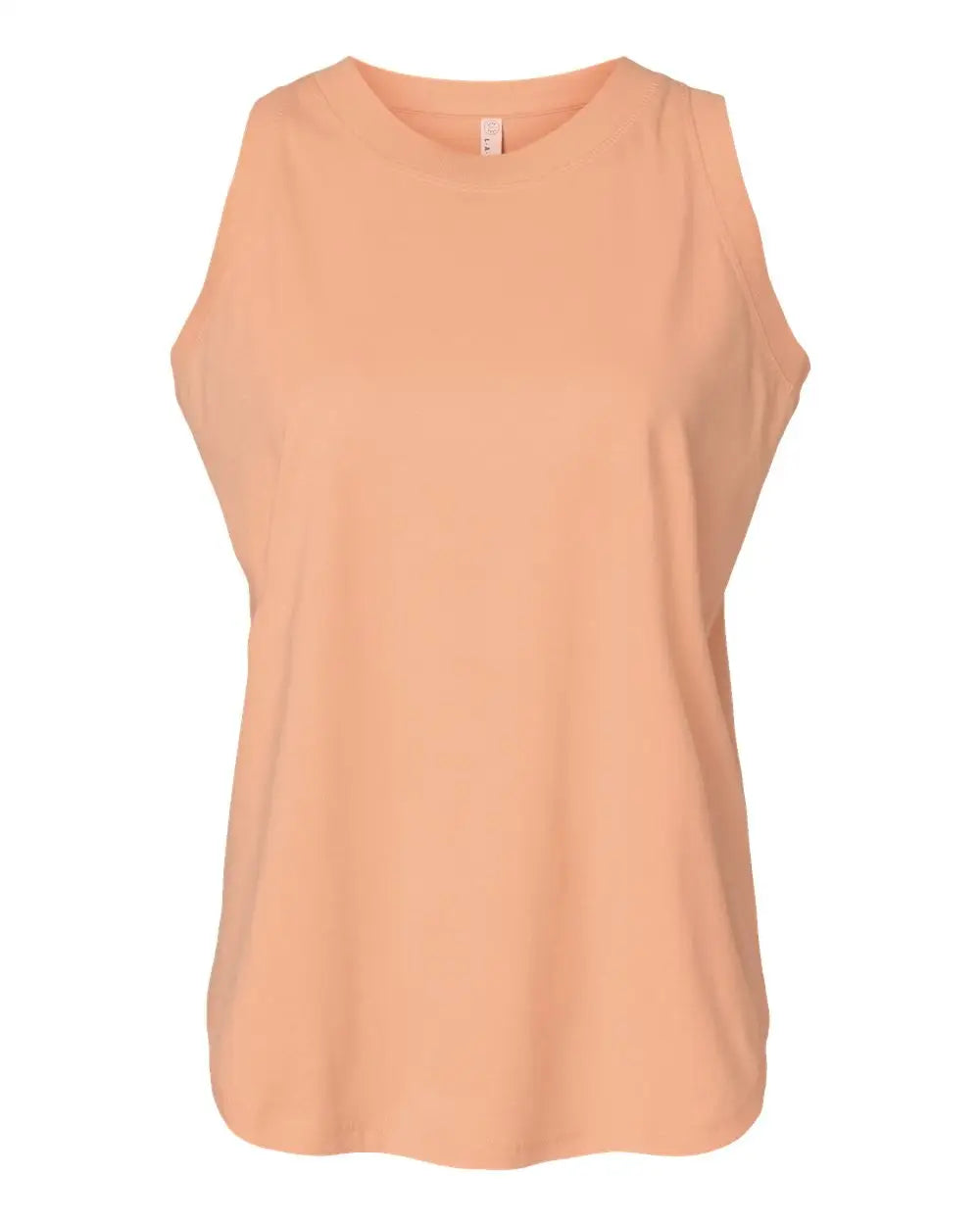 Lat 3592 Women’s Relaxed Fine Jersey Tank - Peachy - Orange / s