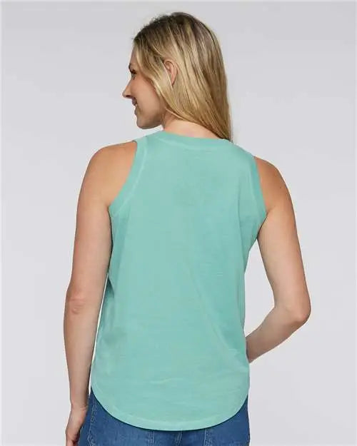 Lat 3592 Women’s Relaxed Fine Jersey Tank - Saltwater